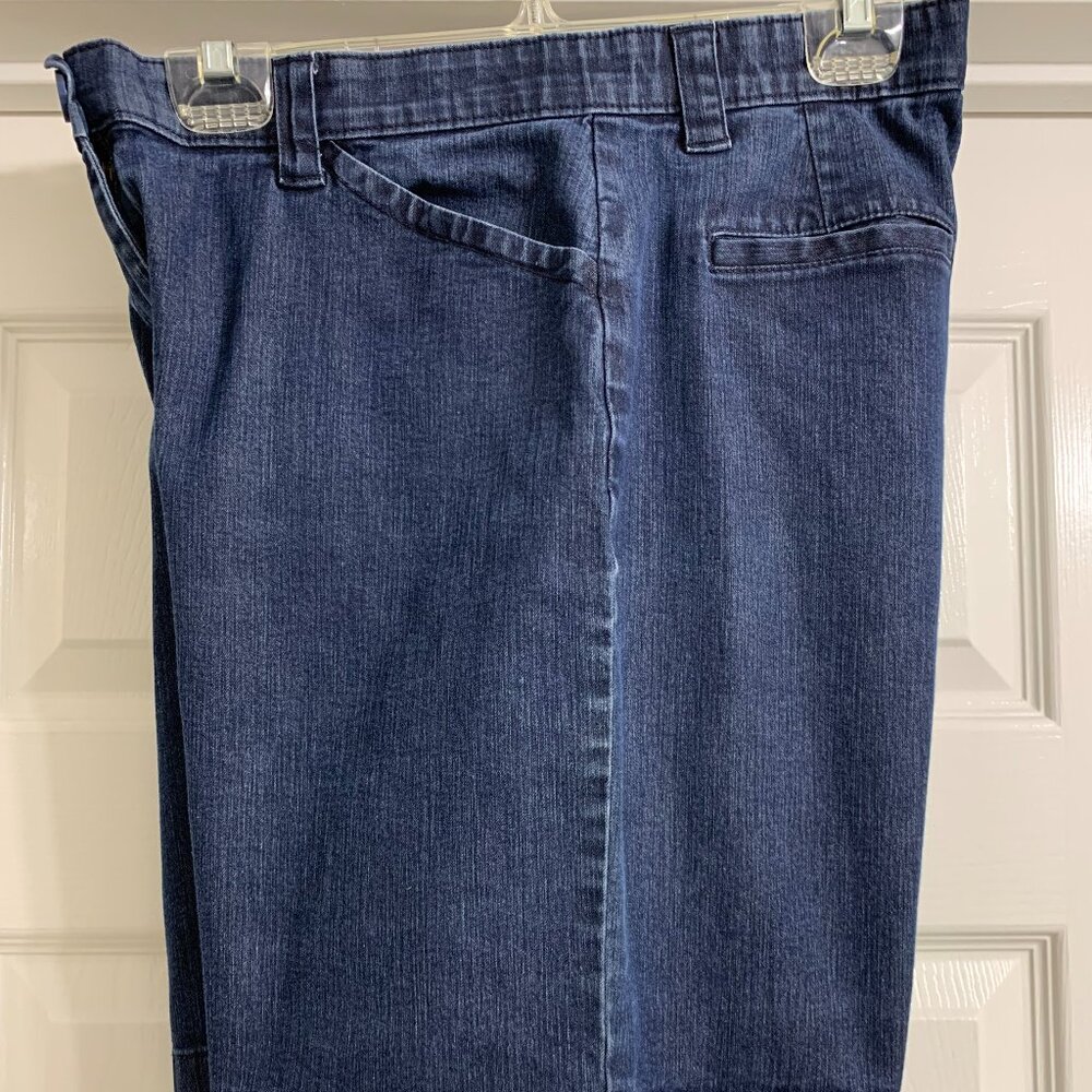 L.L. Bean Women's Dark Blue Denim Shorts, Size 12